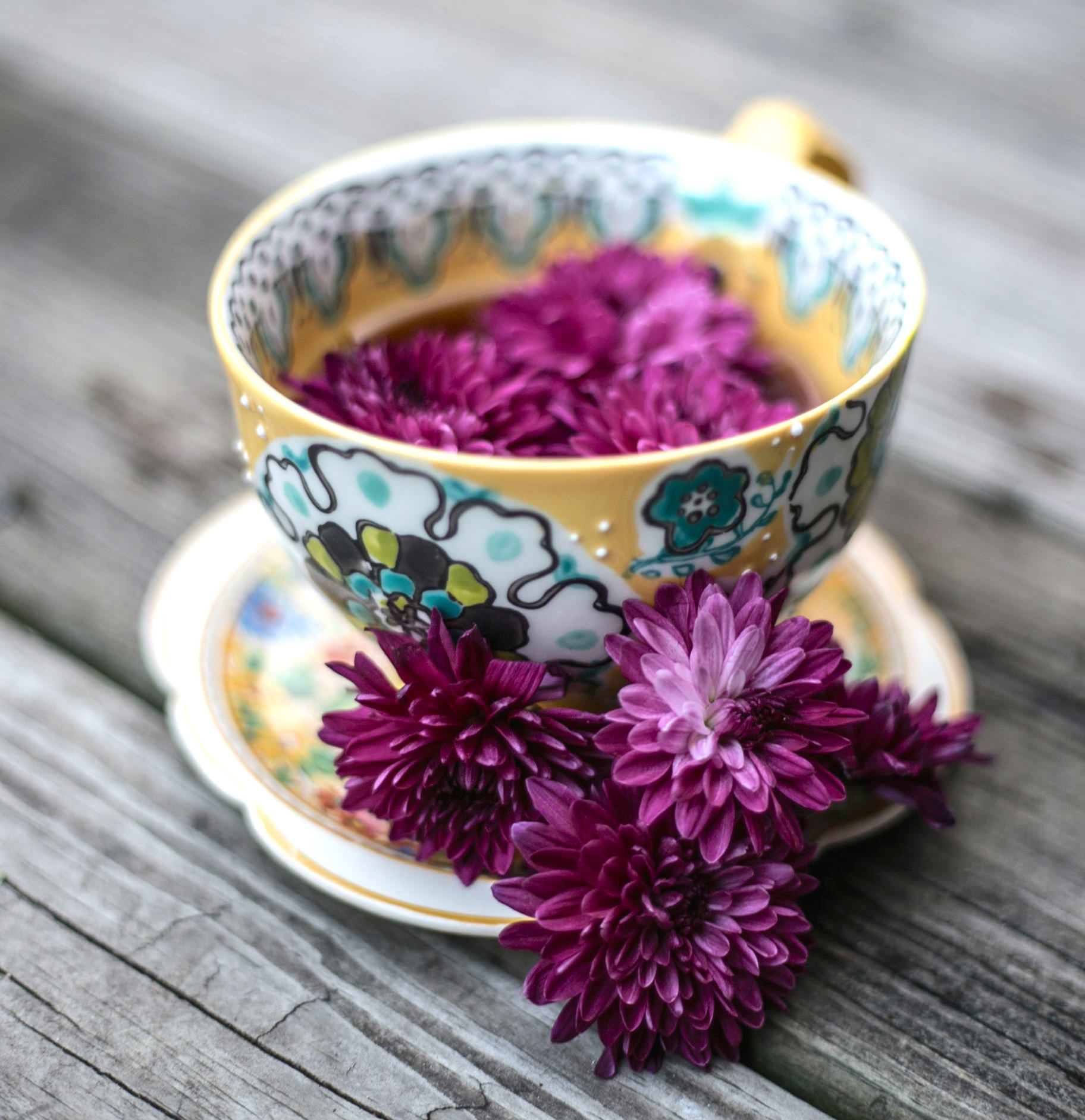 Чай с цветами